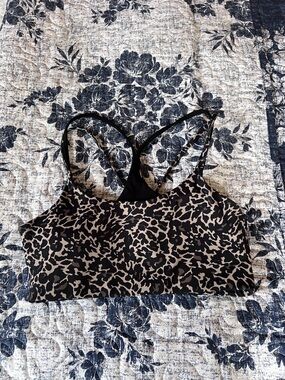 Fabletics Leopard Print Sports Bra